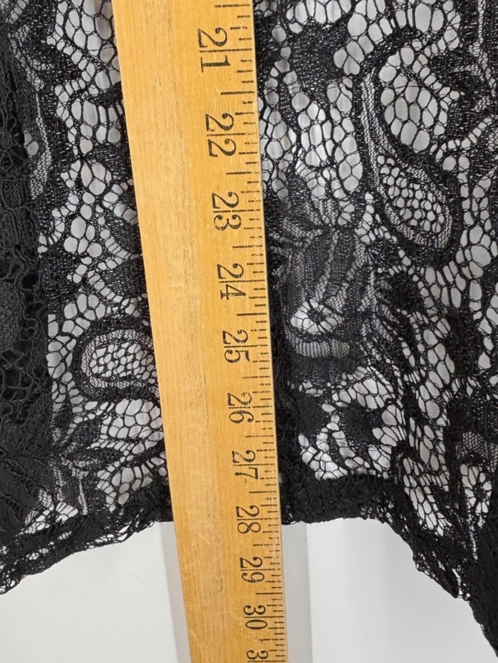 Womens XL 0XL Open Front Blazer Jacket Black Sheer Lace Shawl Collar Long Sleeve